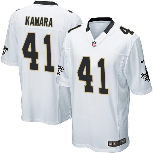Nike Saints #41 Alvin Kamara White Youth Stitched NFL Elite Jersey